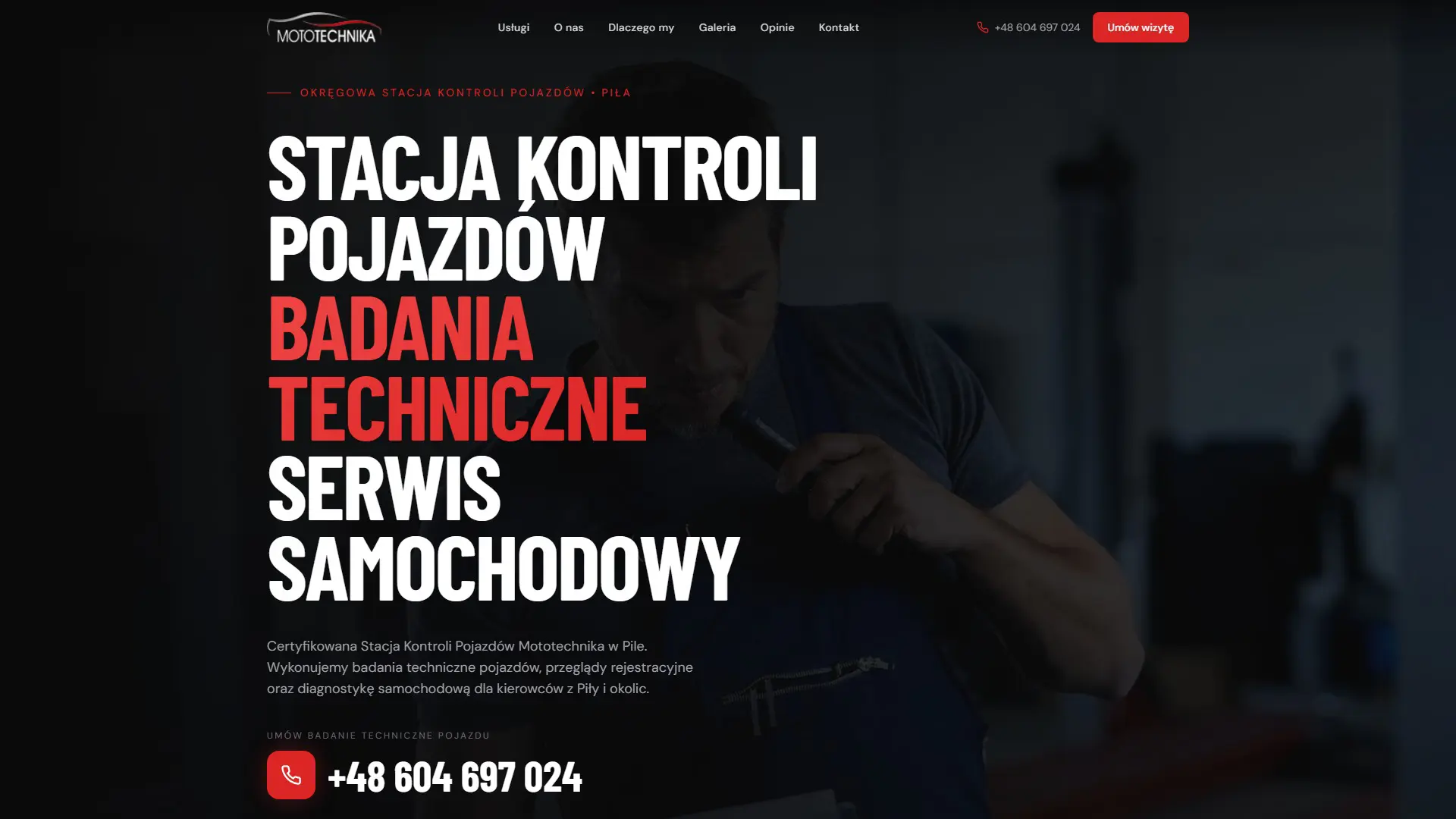 Mototechnika Piła — strona internetowa Next.js