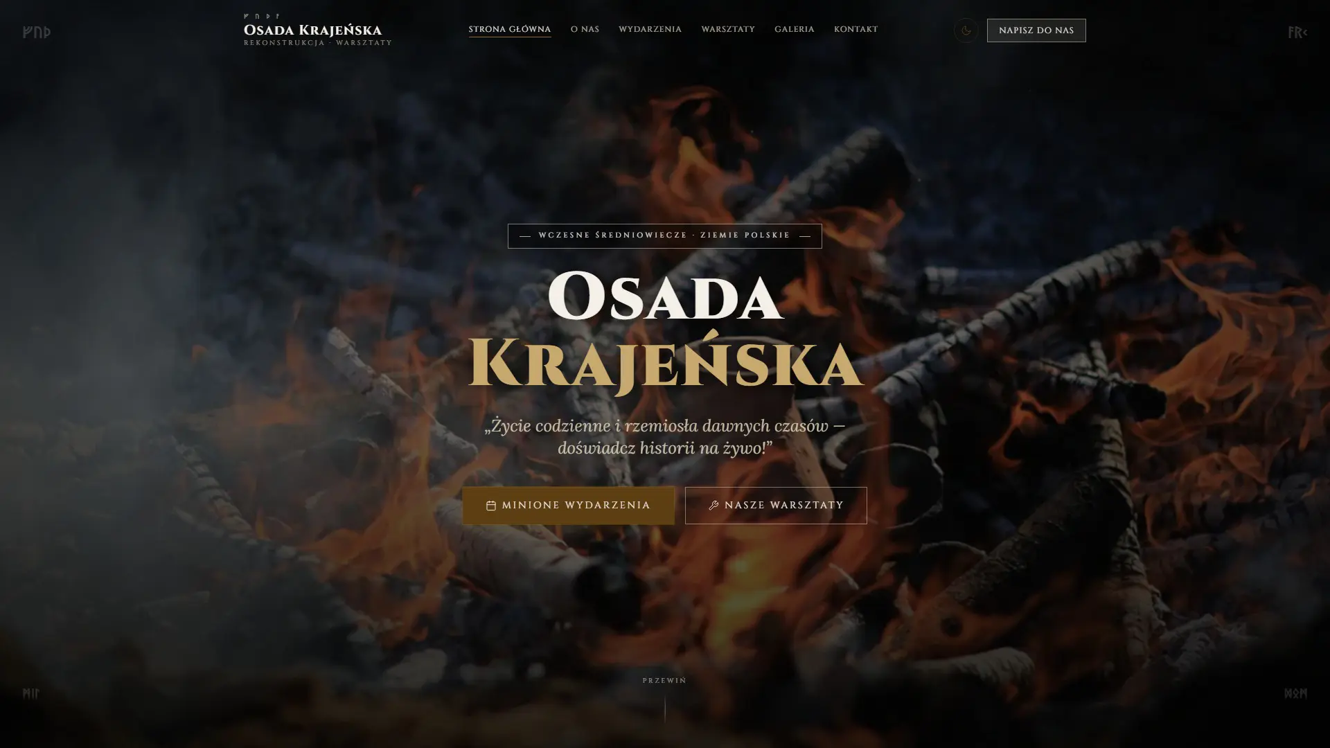 Osada Krajeńska — strona internetowa Next.js