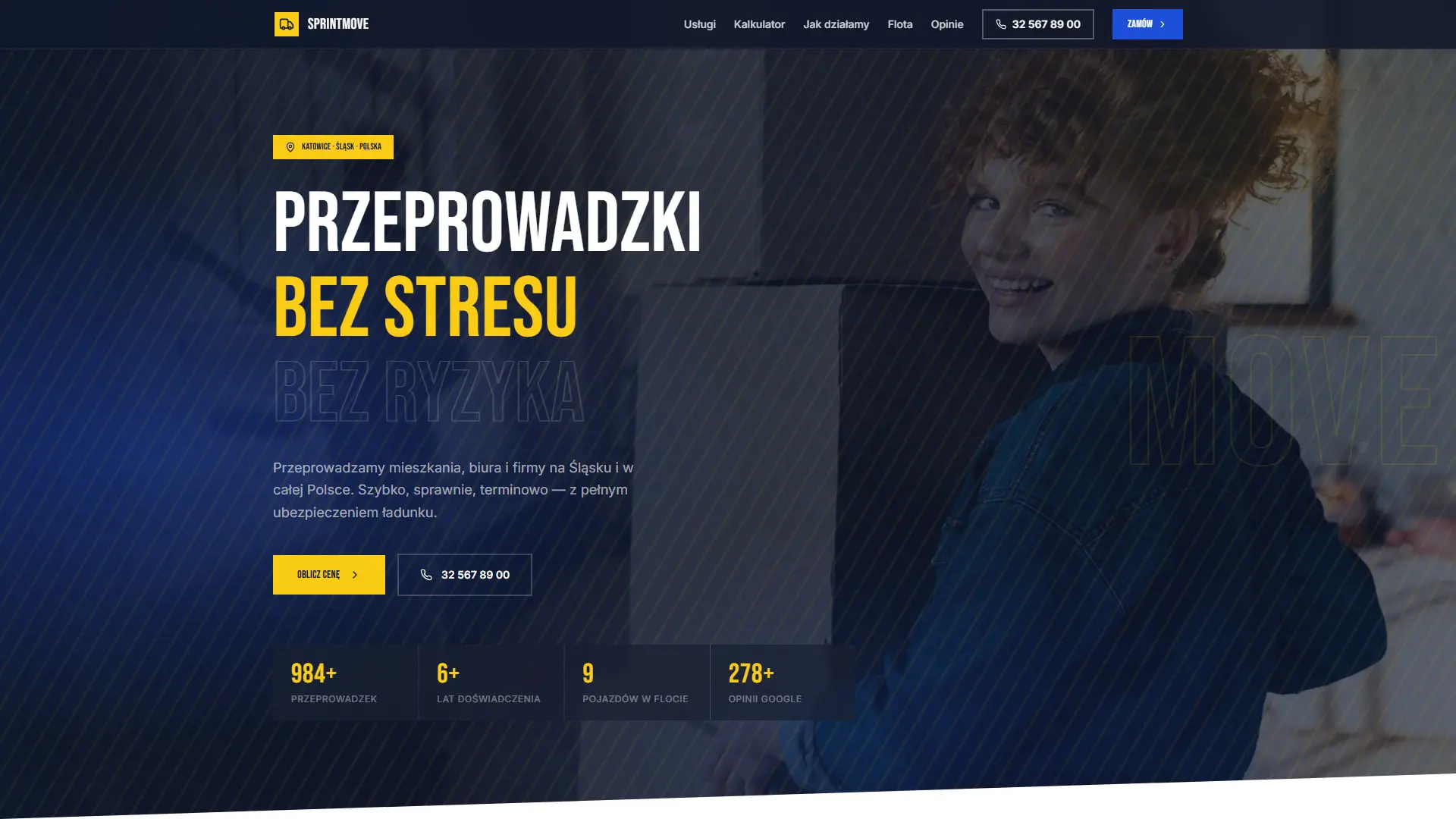 Sprint Move — strona internetowa Next.js